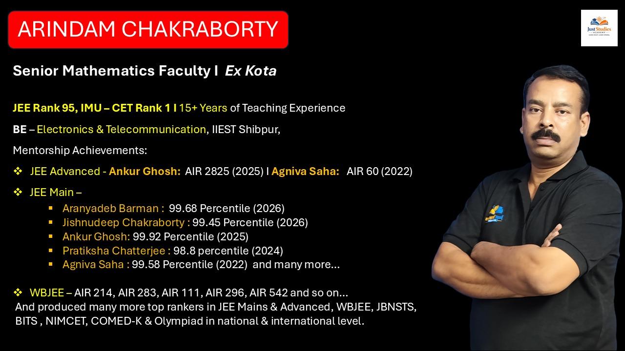 Arindam Chakraborty intro poster