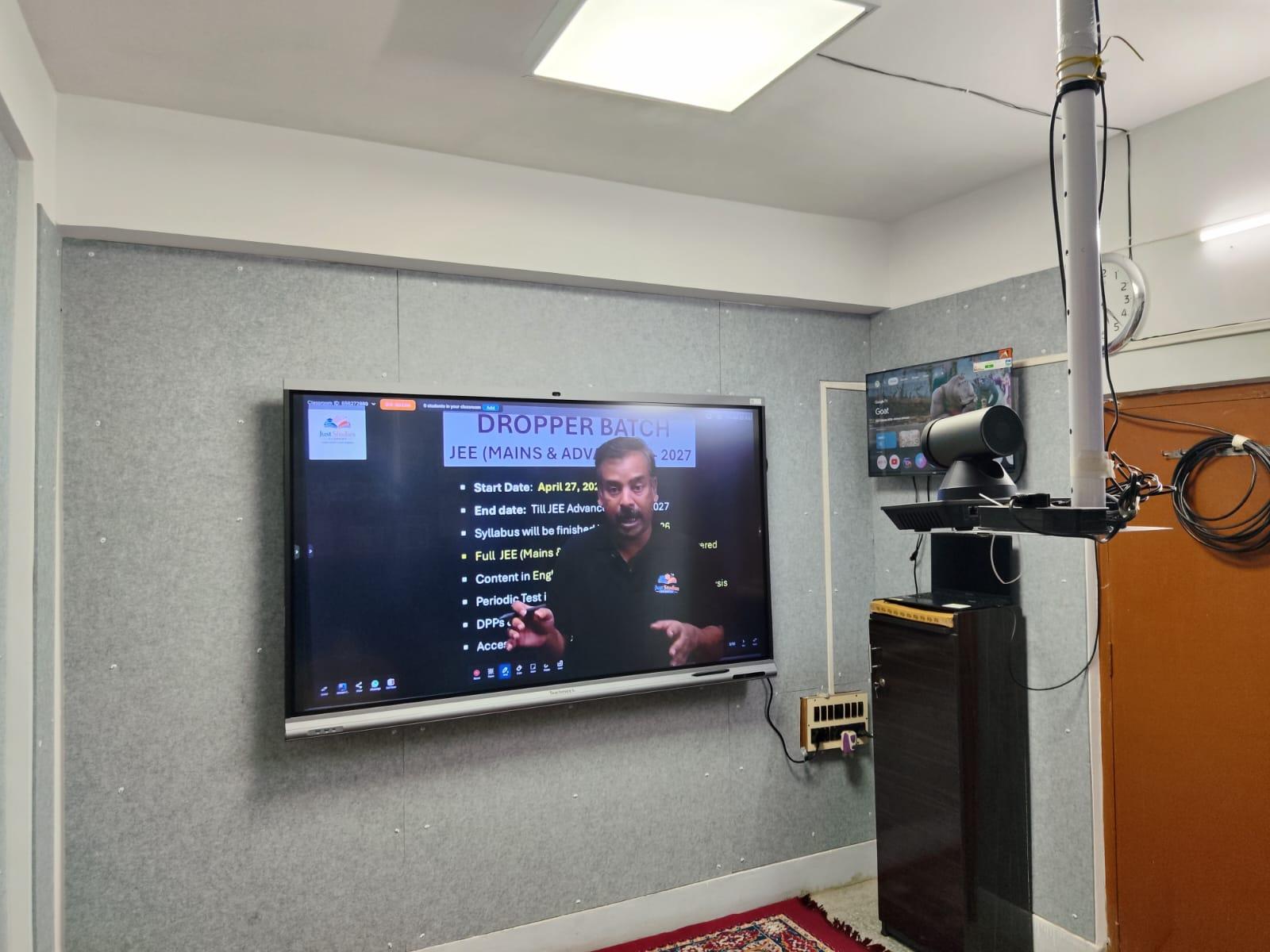 Air-conditioned study space at Just Studies Academy